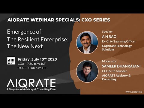 Emergence of The Resilient Enterprise The New Next | A N Rao
