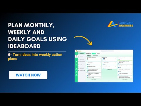 How to plan your monthly, weekly, and daily goals using Idea Board?