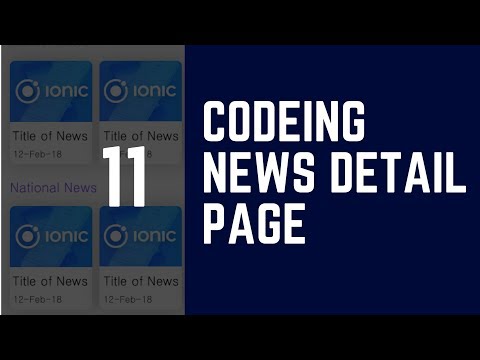 How to Design ionic 2 | 3 app from Start to End (News App) |Coding Of News Detail