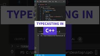 Typecasting in C++! # #codeing #codelearning #javascript #ytshorts #ytshortsviral #coding #dsa