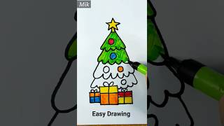 Christmas Tree Colours Drawing || How to Draw Tannenbaum Tree || Tree Art