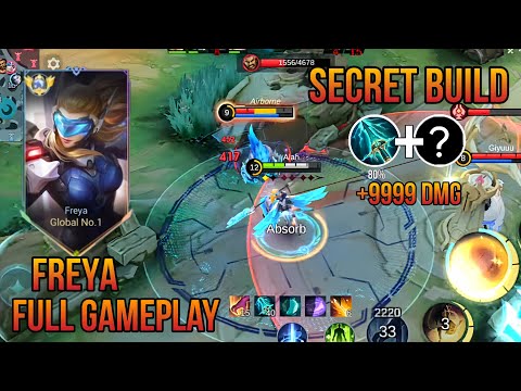 TOP GLOBAL FREYA CRAZY LIFE STEAL AND BRUTAL DAMAGE😱 | AGGRESSIVE GAMEPLAY | MUST WATCH!!