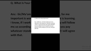 What is your salary expectations?|Interview Question |Hr round Question |Fresher Interview Question