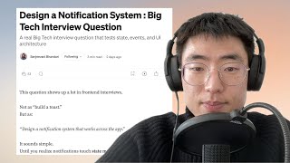 Design a Notification System : Big Tech Interview Question