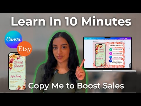 Etsy Listing Photos That SELL Digital Products (Canva Tutorial)