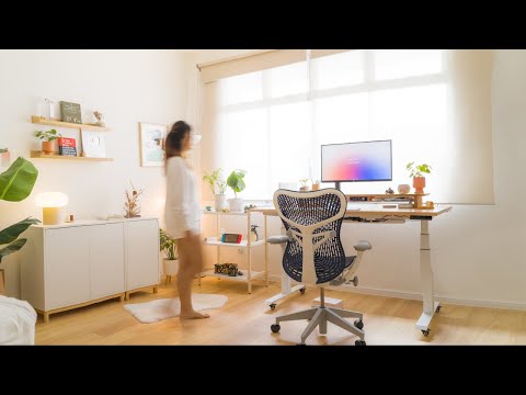 Designer's Desk Setup & Home Office Tour 🌱
