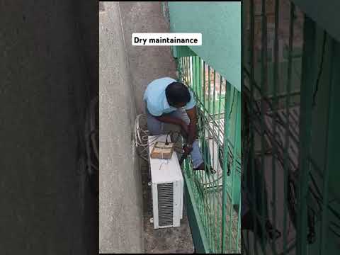 AC outdoor unit dry maintainance service