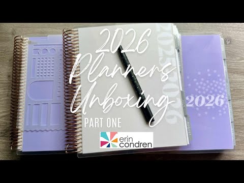 2026 Planner Unboxing | Part One: Erin Condren ✨