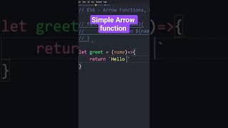 🚀 Arrow Function Under 1 Minute #Shorts #javascript  #arrowfunctions #jsdev #jstips