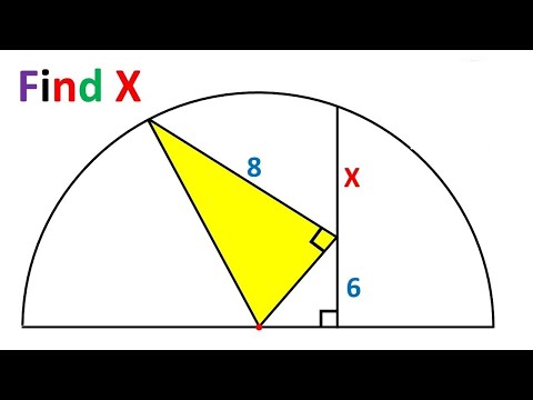 CAT 2025 Geometry Question | Find Missing length | Semicircle | #CAT2025 #ssc #geometry  #maths
