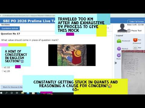 Oliveboard SBI PO live mock test 25-26 MAR| 35+ English |How to attempt |Share score | High accuracy