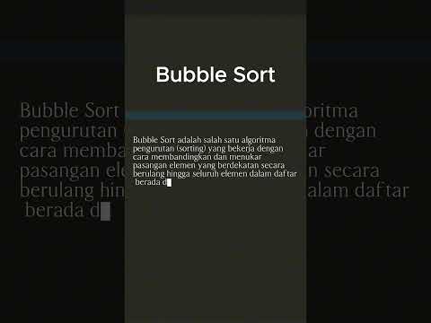 Bubble Sort in Python | Daily Python Code #belajarcoding #coding #bimbelcoding #programming