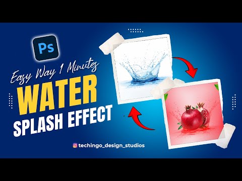Water Splash Effect Photoshop #photoshop #removebg #editing #design #graphicdesign #tutorial #learn
