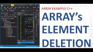 Delete Element from an Array - C++ Programming