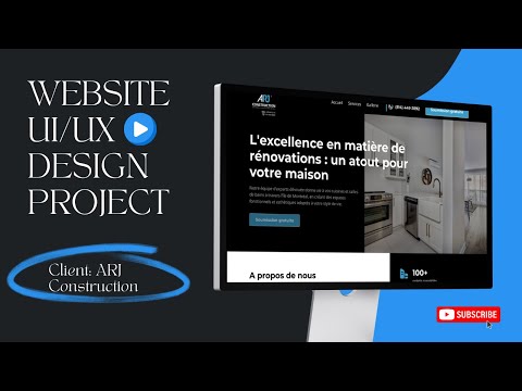 Website UI/UX design and WordPress design project for ARJ Construction | XpartUI