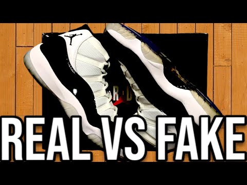 Real Vs Fake Jordan 11 “Concord” Scary Good!!! (Don’t Get Scammed)  #nike #jordan #shoes