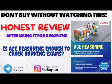Adda247 ACE Reasoning book complete review || 3rd Edition || Banking and Insurance exams ||