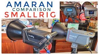 Amaran 100x vs SmallRig RC 120B LED Video Light Comparison   Who is the Quietest???