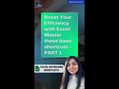 Boost your Efficiency with Excel: Master these basic shortcuts - PART 1 #shorts #excel