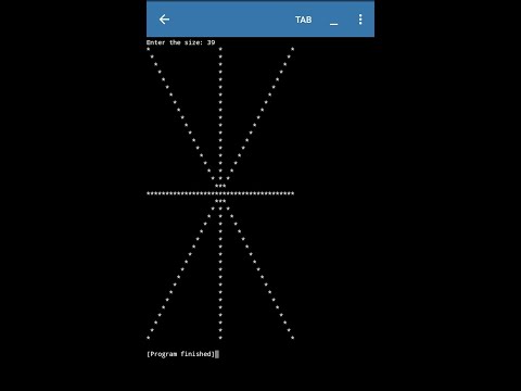 Easy Asterisk in 5 seconds, #shorts, #python, #pydroid, #pattern, #star, #coding