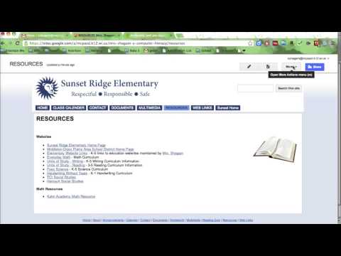 Google Sites-Deleting Pages & Deleting Navigation Links