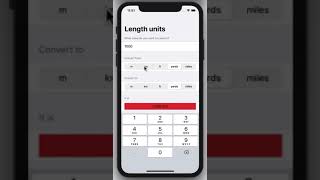 Project 1 UnitConversions app at 100 Days of SwiftUI