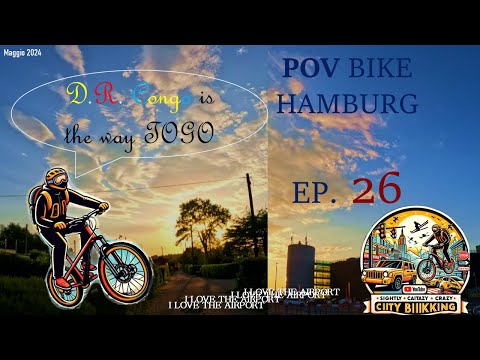 POV bike Hamburg °26 - sunset to airport (talk)