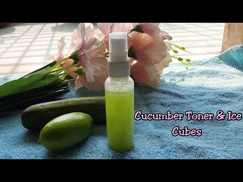 DIY Cucumber-Lemon Toner & Ice Cubes || Remove Suntan,Dark spots,Open Pores,Pigmentation etc..
