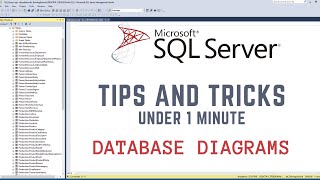 Generating database diagrams in SQL SERVER MANAGEMENT STUDIO 🤩 #SQL #sqlserver #database #dba #data