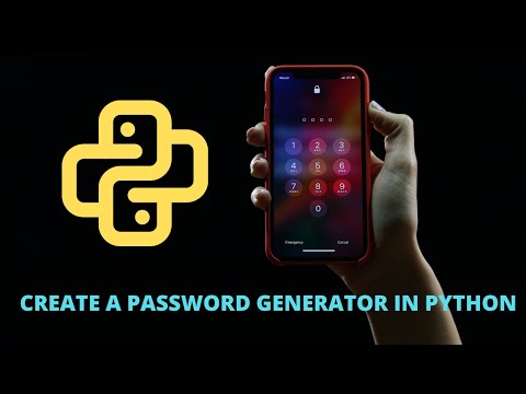 #8 Create the Password Generator in Python