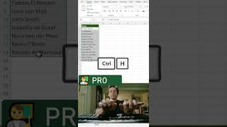 🧹 Remove last names instantly in Excel with Ctrl H #excel #excelforbeginners #exceltips