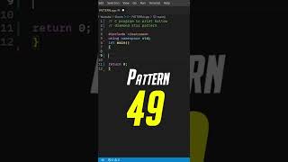 PATTERN-49||Hollow Diamond pattern in C++ programming|| Tutorial for beginners #shorts