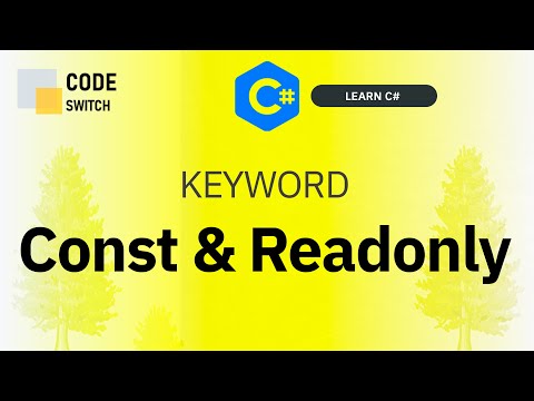 Using const & readonly keywords difference in C# | When to use const and readonly in C#