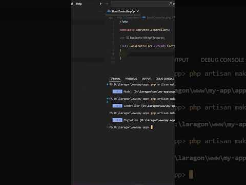 Perintah Artisan Laravel yang wajib kamu ketahui part 1 #shorts #laravel