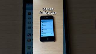 iOS 6.1.3 Settings App