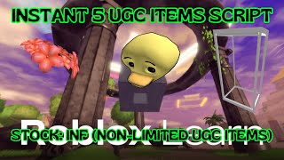The Roblox Learn Experience FIXED instant 5 UGCs script [Roblox Exploiting]