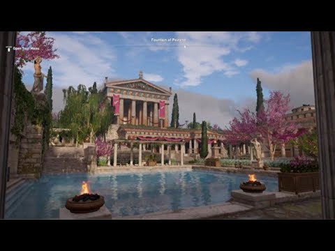Ancient Greek Ambience - Fountain of Peirene Temple - Night & Day Ambience