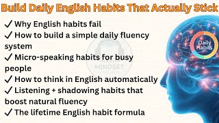 “Daily English Speaking Routine for Busy Learners | Build Habits That Stick” || Motivational Speech