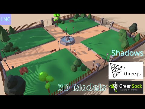 Import 3D models and add shadows and scroll-based animations in ThreeJS powered website