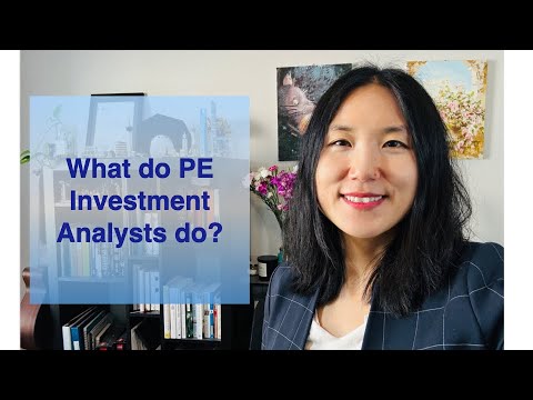 What do PE analysts do?