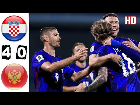 CROTIA VS MONTENEGRO (4-0) Full Highlights Match