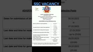 SSC Various Selection Post XI Recruitment 2023SSC Selection Post 11 Exam 2023 | #ssc