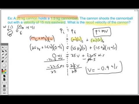 How to Solve Conservation of Momentum Problem (Explosion Collision)