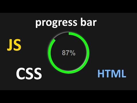 Circular Progress Bar HTML CSS JS