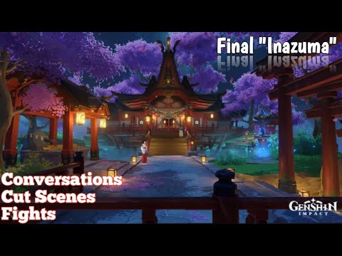 FINAL INAZUMA QUEST | CUT SCENES 🔥 | FIGHT SCENES 🥶 | CONVERSATIONS 🥵 | GENSHIN IMPACT | MHS
