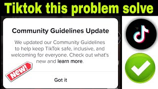 community guidelines update |  community guidelines update Tiktok | tiktok new update 2023