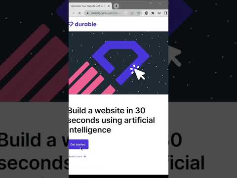 Build a website in 30 seconds using AI
