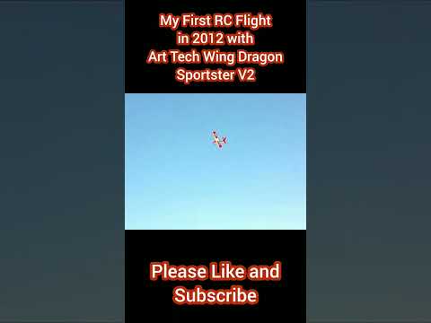 My First RC Airplane Flight in 2012 with Art Tech Wing Dragon Sportster V2 #rcflight #rchobby #rc