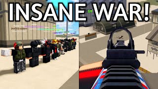 INSANE Faction War In War Tycoon Roblox...