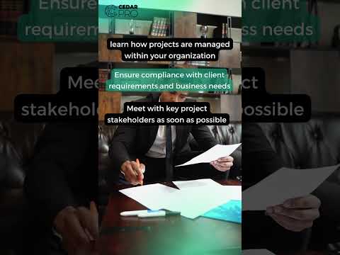 Expectations of a Project Manager within the first 30 Days